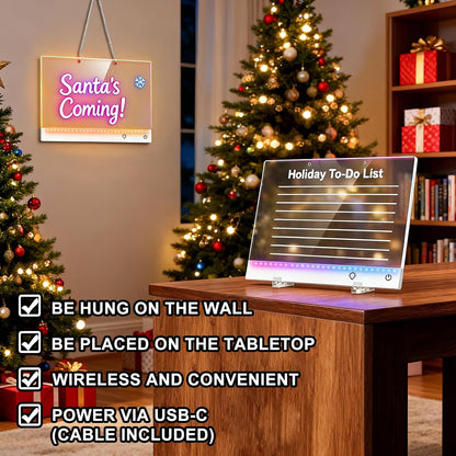 Illuminate Creativity with the 17" LED Drawing Board - 13 Light Effects & Rechargeable Glow Doodle Tablet for Kids - Perfect Gift for Birthdays & Holidays