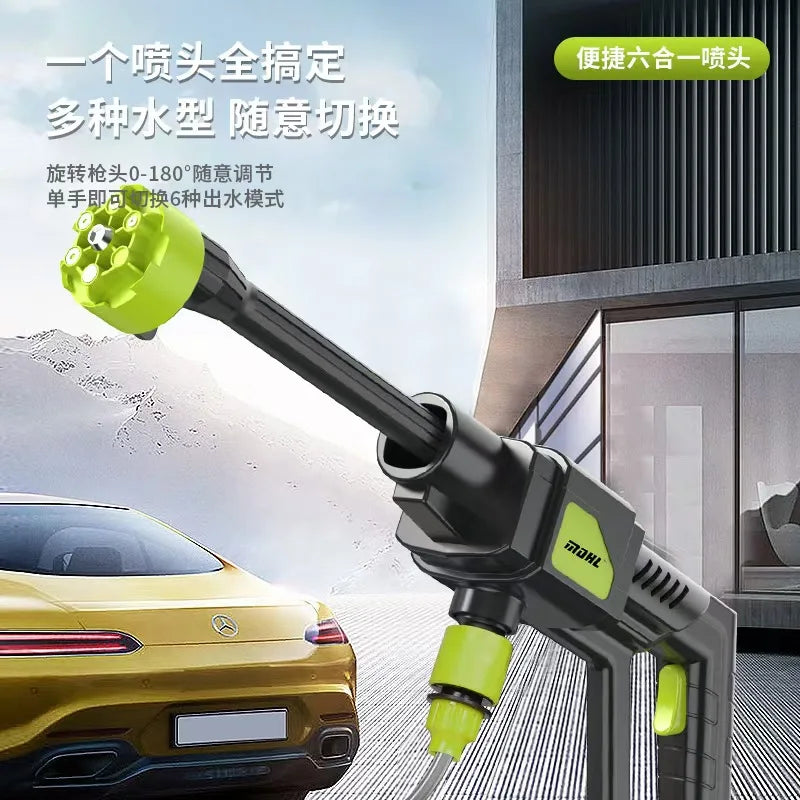 Experience Ultimate Convenience with the SEESE Cordless Pressure Washer - Your Go-To Portable Solution for Car Cleaning, Home Care, and Garden Watering!